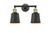 Franklin Restoration LED Bath Vanity in Black Antique Brass (405|208-BAB-M9-BK-LED)