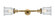 Franklin Restoration LED Bath Vanity in Brushed Brass (405|208L-BB-G182-LED)