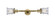 Franklin Restoration Two Light Bath Vanity in Brushed Brass (405|208L-BB-G184S)