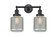 Franklin Restoration Two Light Bath Vanity in Matte Black (405|208L-BK-G262)