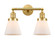 Franklin Restoration Two Light Bath Vanity in Satin Gold (405|208-SG-G61)