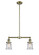 Franklin Restoration LED Island Pendant in Antique Brass (405|209-AB-G184S-LED)