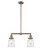 Franklin Restoration Two Light Island Pendant in Antique Copper (405|209-AC-G182)