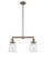 Franklin Restoration Two Light Island Pendant in Antique Copper (405|209-AC-G182)
