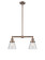 Franklin Restoration Two Light Island Pendant in Antique Copper (405|209-AC-G64)