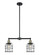 Franklin Restoration Two Light Island Pendant in Black Antique Brass (405|209-BAB-G52-CE)