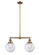 Franklin Restoration LED Island Pendant in Brushed Brass (405|209-BB-G204-8-LED)