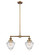 Franklin Restoration LED Island Pendant in Brushed Brass (405|209-BB-G664-7-LED)