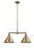 Franklin Restoration Two Light Island Pendant in Brushed Brass (405|209-BB-M10-BB)