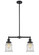 Franklin Restoration Two Light Island Pendant in Oil Rubbed Bronze (405|209-OB-G184)