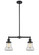 Franklin Restoration Two Light Island Pendant in Oil Rubbed Bronze (405|209-OB-G192)