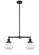 Franklin Restoration Two Light Island Pendant in Oil Rubbed Bronze (405|209-OB-G322)