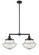 Franklin Restoration Two Light Island Pendant in Oil Rubbed Bronze (405|209-OB-G544)