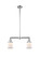 Franklin Restoration Two Light Island Pendant in Polished Chrome (405|209-PC-G181S)