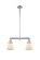 Franklin Restoration Two Light Island Pendant in Polished Chrome (405|209-PC-G61)