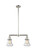 Franklin Restoration Two Light Island Pendant in Polished Nickel (405|209-PN-G194)