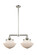 Franklin Restoration LED Island Pendant in Polished Nickel (405|209-PN-G541-LED)
