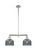 Franklin Restoration Two Light Island Pendant in Polished Nickel (405|209-PN-G73)