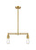 Franklin Restoration Two Light Island Pendant in Satin Gold (405|209-SG)