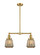 Franklin Restoration LED Island Pendant in Satin Gold (405|209-SG-G146-LED)