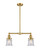 Franklin Restoration LED Island Pendant in Satin Gold (405|209-SG-G184S-LED)