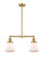 Franklin Restoration LED Island Pendant in Satin Gold (405|209-SG-G191-LED)