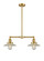 Franklin Restoration LED Island Pendant in Satin Gold (405|209-SG-G2-LED)