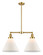 Franklin Restoration LED Island Pendant in Satin Gold (405|209-SG-G41-L-LED)