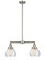 Franklin Restoration Two Light Island Pendant in Brushed Satin Nickel (405|209-SN-G172)