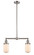 Franklin Restoration Two Light Island Pendant in Brushed Satin Nickel (405|209-SN-G311)