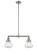 Franklin Restoration LED Island Pendant in Brushed Satin Nickel (405|209-SN-G322-LED)