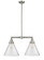 Franklin Restoration LED Island Pendant in Brushed Satin Nickel (405|209-SN-G44-L-LED)