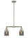 Franklin Restoration Two Light Island Pendant in Brushed Satin Nickel (405|209-SN-G53)