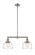 Franklin Restoration LED Island Pendant in Brushed Satin Nickel (405|209-SN-G713-LED)