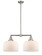 Franklin Restoration Two Light Island Pendant in Brushed Satin Nickel (405|209-SN-G71-L)