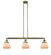 Franklin Restoration LED Island Pendant in Antique Brass (405|213-AB-G171-LED)