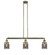 Franklin Restoration LED Island Pendant in Antique Brass (405|213-AB-G53-LED)