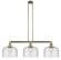 Franklin Restoration LED Island Pendant in Antique Brass (405|213-AB-G74-L-LED)