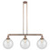 Franklin Restoration Three Light Island Pendant in Antique Copper (405|213-AC-G204-10)