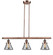 Franklin Restoration Three Light Island Pendant in Antique Copper (405|213-AC-G43)