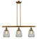 Franklin Restoration Three Light Island Pendant in Brushed Brass (405|213-BB-G142)