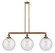 Franklin Restoration Three Light Island Pendant in Brushed Brass (405|213-BB-G204-12)
