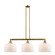 Franklin Restoration Three Light Island Pendant in Brushed Brass (405|213-BB-G71-L)