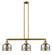 Franklin Restoration Three Light Island Pendant in Brushed Brass (405|213-BB-G78)