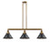 Franklin Restoration LED Island Pendant in Brushed Brass (405|213-BB-M10-BK-LED)