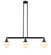 Franklin Restoration Three Light Island Pendant in Matte Black (405|213-BK-G531)