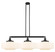 Franklin Restoration Three Light Island Pendant in Matte Black (405|213-BK-G691-16)