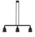 Franklin Restoration Three Light Island Pendant in Matte Black (405|213-BK-M9-BK)