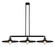Franklin Restoration Three Light Island Pendant in Matte Black (405|213-BK-MFR-BK-16)