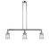 Franklin Restoration Three Light Island Pendant in Polished Chrome (405|213-PC-G184S)